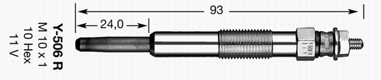 Glow Plug - 6704 NGK
